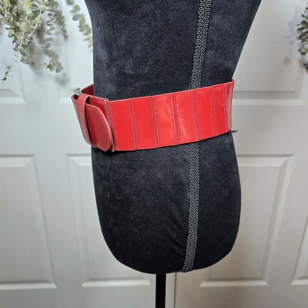 The Limited Red Stretchy Wide Belt Size 8 33